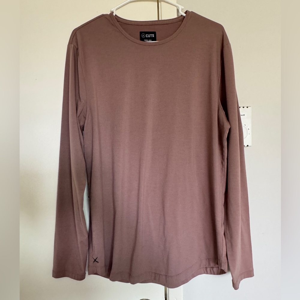 Cuts Clothing Men's Long Sleeve Tee - Mauve